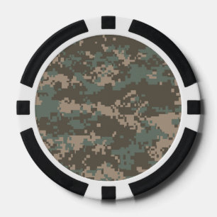 Armee Klimaanlage Camoflage Pokerchips