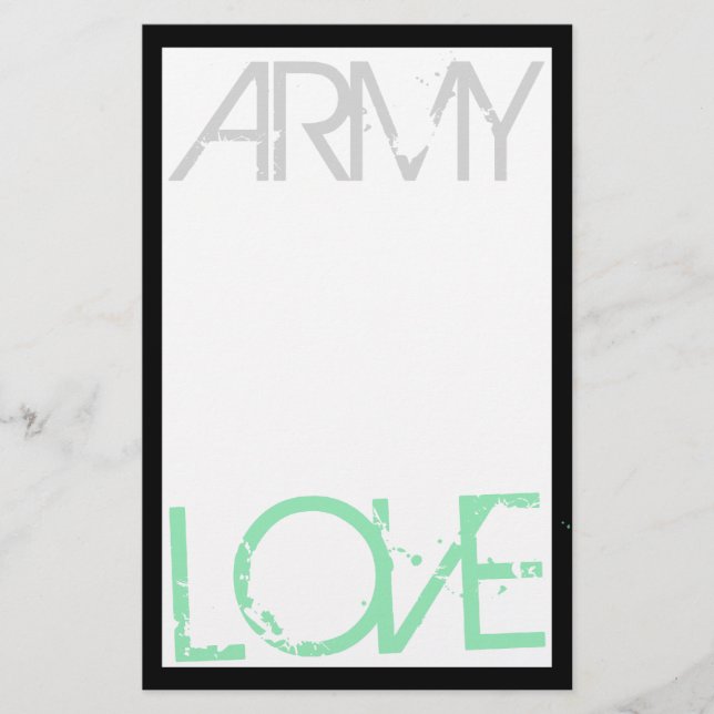 Armee-Liebe-Briefpapier Briefpapier (Vorderseite)