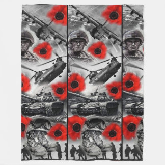 Armee, Luftwaffe, Marine Fleecedecke