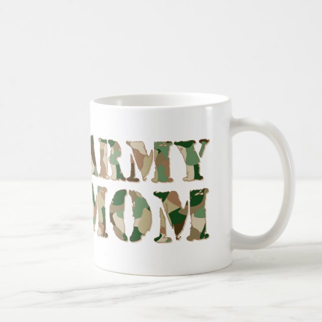 Armee-Mama-Camouflage Kaffeetasse (Rechts)