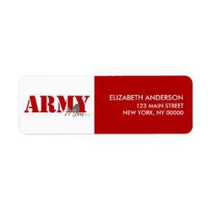 Armee-Mama-Rücksendeadressen-Aufkleber