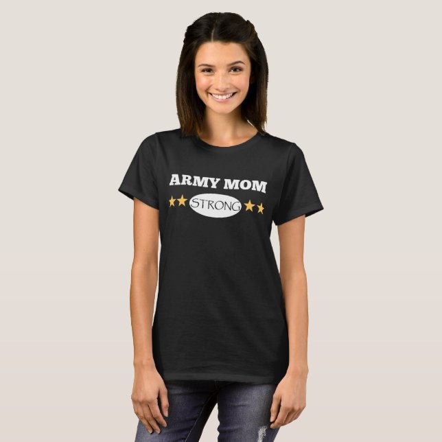 Armee-Mama-starkes Shirt (Vorne ganz)