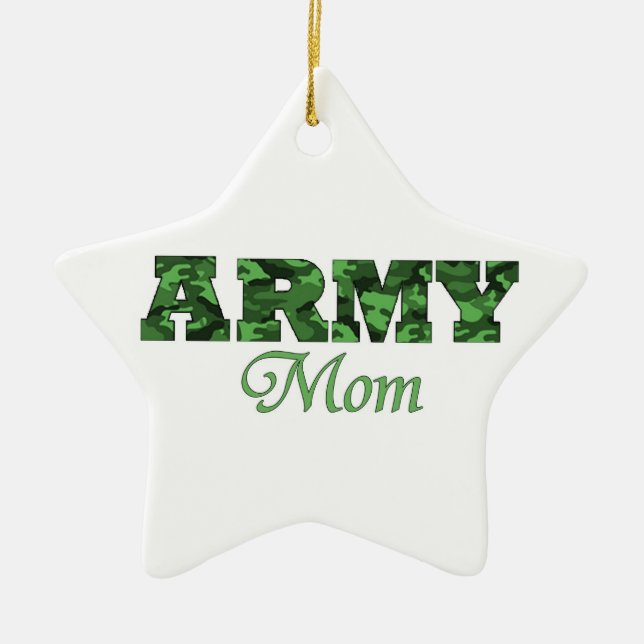 Armee-Mama-Verzierung Keramik Ornament (Vorne)