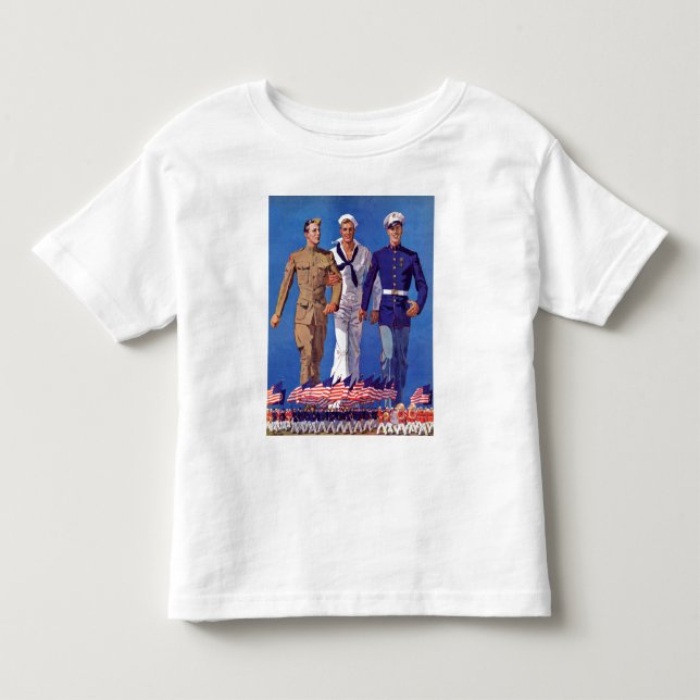 Armee, Marine u. Marinesoldaten Kleinkind T-shirt (Vorderseite)