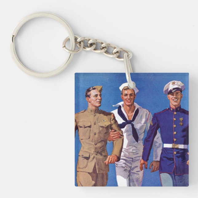 Armee, Marine u. Marinesoldaten Schlüsselanhänger (Vorderseite)