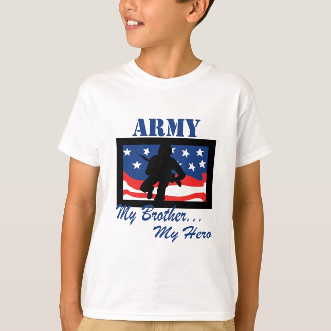 Armee mein Bruder mein Held T-Shirt (Vorderseite)