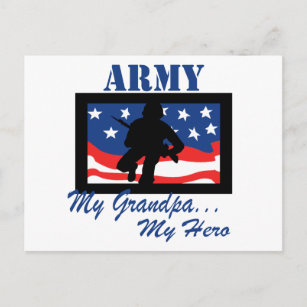 Armee Mein Opa mein Held Postkarte