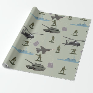 Armee Militär-Tarnung Grün Camo Geschenkpapier