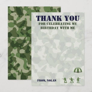 Armee Military Geburtstag Vielen Dank, dass Sie Ka Dankeskarte