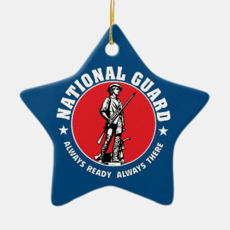 Armee-Nationalgarde-historisches Logo Keramik Ornament
