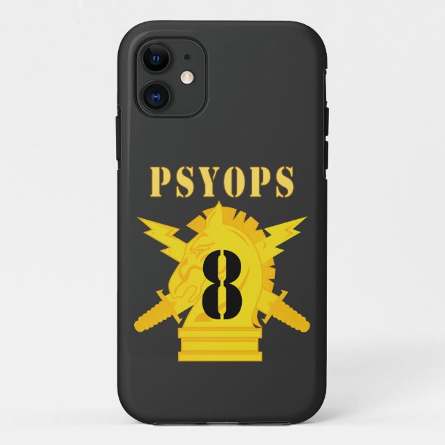 Armee - PSYOPS Zweigzeichen - 8. Bataillon Case-Mate iPhone Hülle (Rückseite)