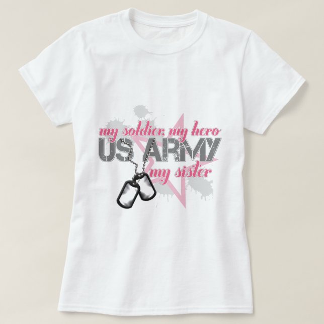 Armee-Schwester-Stern T-Shirt (Design vorne)