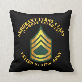 Armee - Sergeant First Class - SFC - Kampfveteran Kissen