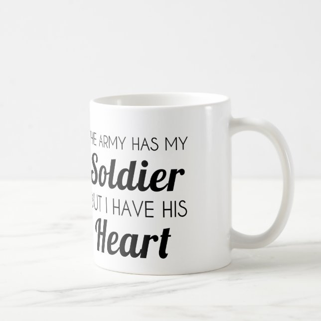 ARMEE-SOLDAT-HERZ KAFFEETASSE (Rechts)
