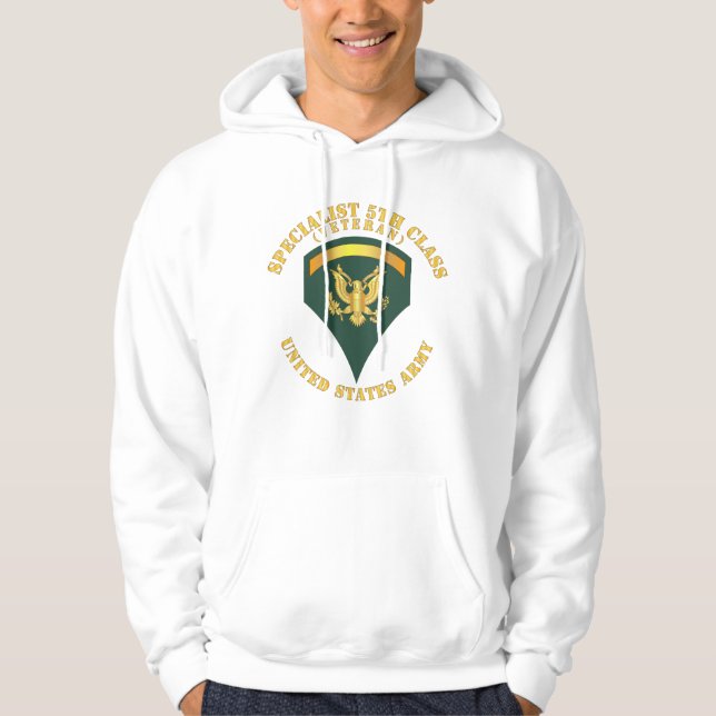 Armee - Specialist 5. Klasse - SP5 - Veteran - V1 Hoodie (Vorderseite)