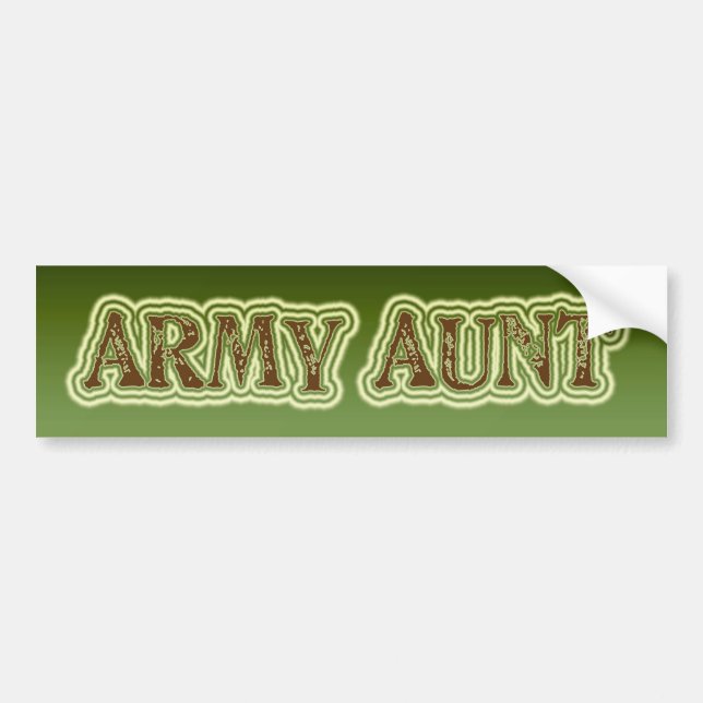 Armee-Tante Autoaufkleber (Vorne)