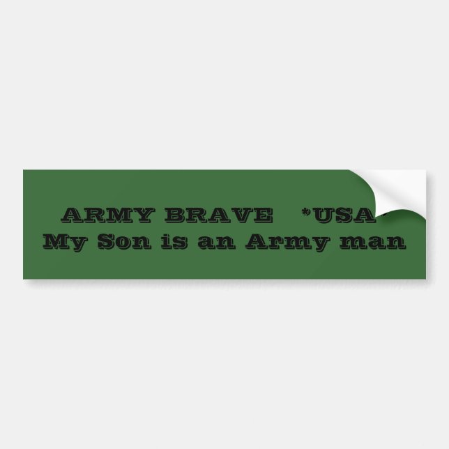 ARMEE TAPFERES   *USA*     mein Sohn ist ein Autoaufkleber (Vorne)