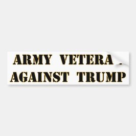 Armee-Veteran gegen Trumpf Autoaufkleber