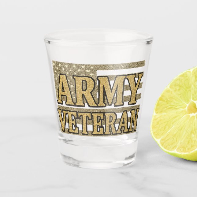 Armee-Veteran Schnapsglas (Vorderseite)