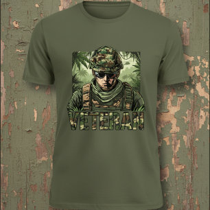 Armee Veteran Tarnung T-Shirt