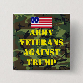 Armee Veteranen Gegen Trump Knopf Button