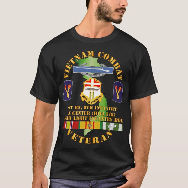 Armee - Vietnam Combat Vet w CIB - DUI - T-Shirt (Vorderseite)