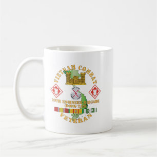 Armee - Vietnam Combat Veteran W 20. Ingenieur Bri Kaffeetasse
