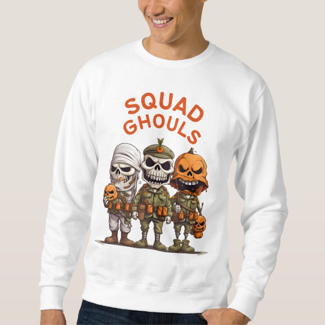 Armee von Ghouls - Halloween-Kostümsoldat Sweatshirt (Vorderseite)