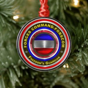Armeeeinheiten Kommando-FORSCOM - Weihnachten bewa Ornament Aus Metall