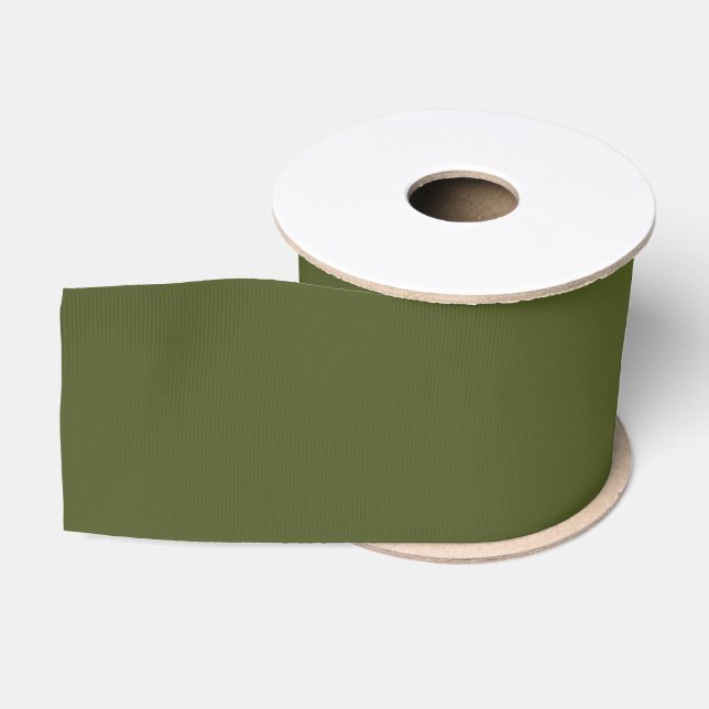 Armeegrünes breites Grosgrain-Band Ripsband (Spule)