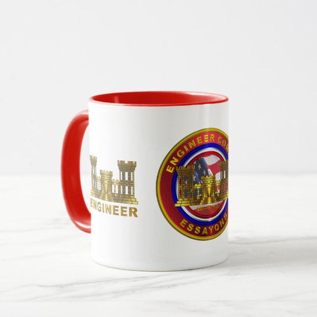 Armeeingenieur Soldier und Veteran   Tasse (Vorderseite Links)