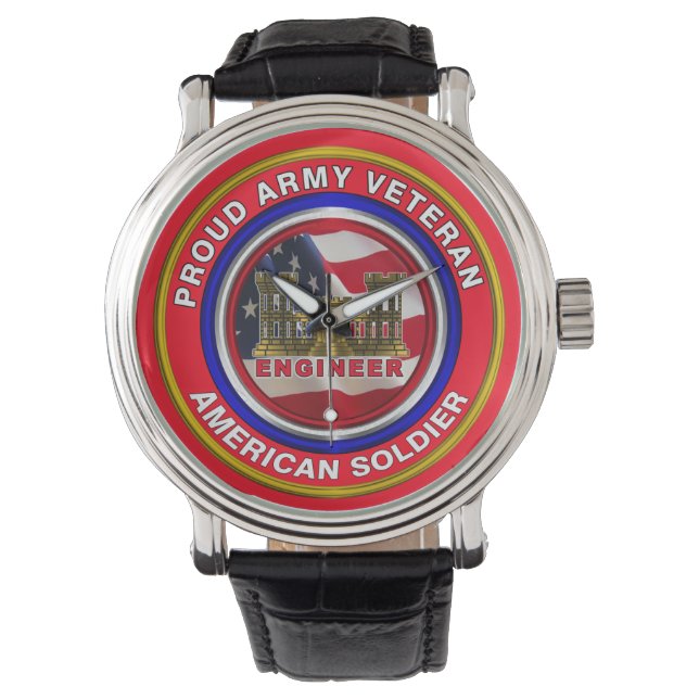 Armeeingenieur Veteran Armbanduhr (Vorderseite)