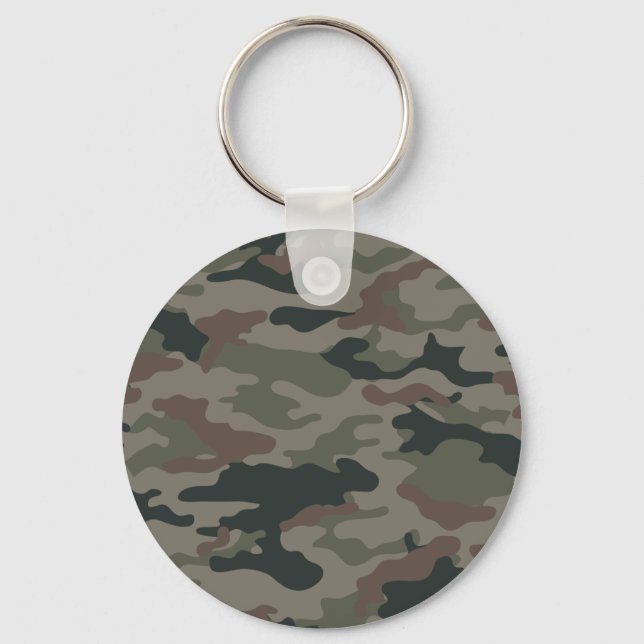 Armeekämpfe im grünen und braunen Militär Schlüsselanhänger (Vorderseite)
