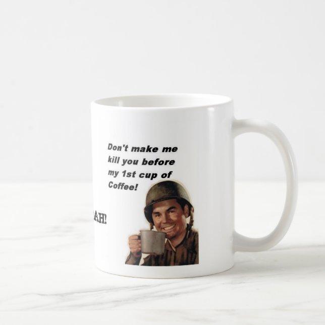 Armeemannkaffee, TXSG Flaggen, HOOAH! Kaffeetasse (Rechts)