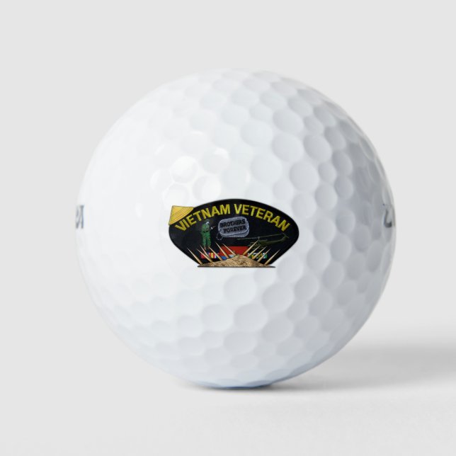 Armeemarine Marine vietnam Kriegsveteranen Veteran Golfball (Vorderseite)