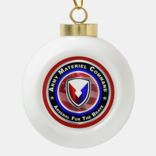 Armeematerial Command Keepake Weihnachten Keramik Kugel-Ornament