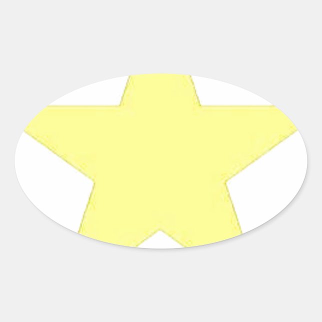 Armeestar Ovaler Aufkleber (Vorderseite)