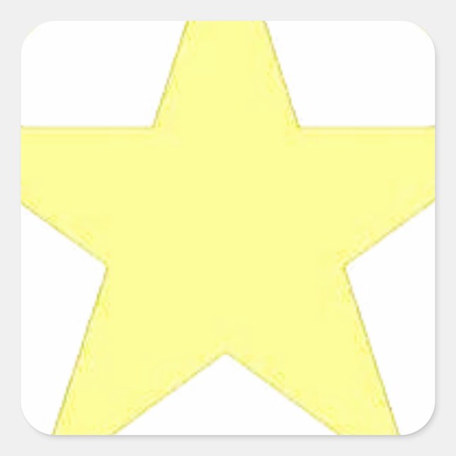 Armeestar Quadratischer Aufkleber (Vorderseite)