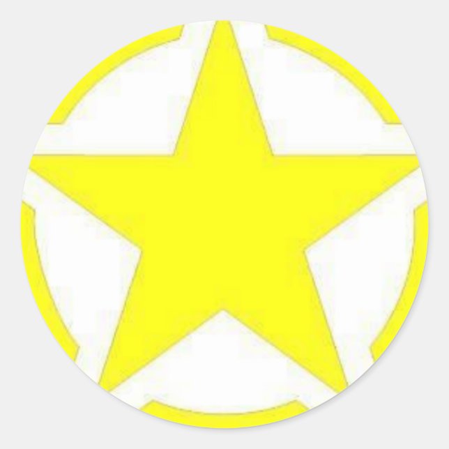 Armeestar Runder Aufkleber (Vorderseite)