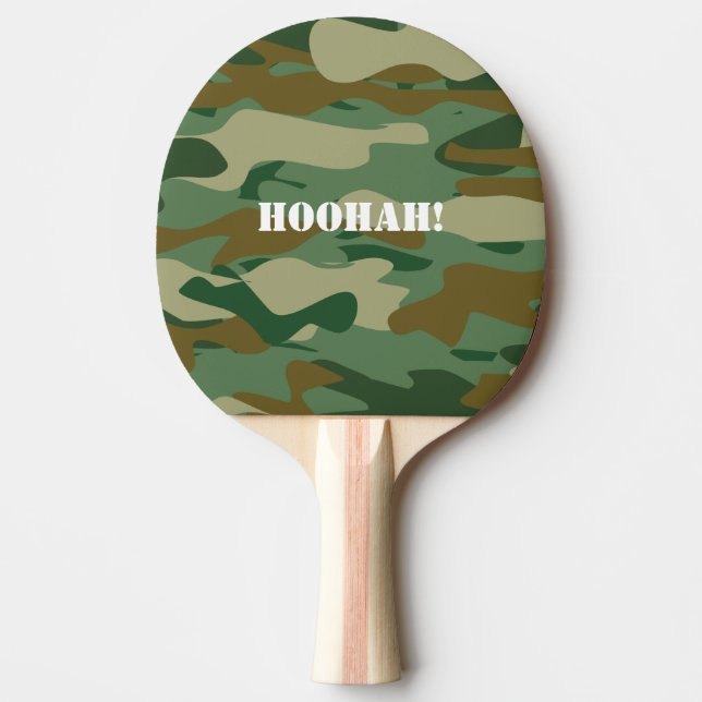 Armeetarnungs-Klingeln pong Paddel für Tischtennis Tischtennis Schläger (Vorderseite)
