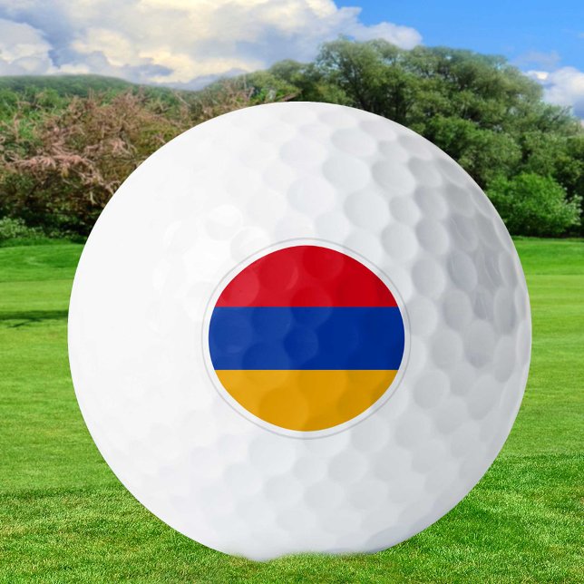 Armenia Golf Balls, armenische Flaggengolfer /Patr Golfball (Von Creator hochgeladen)