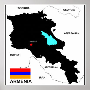 Armenia-Länderflagge Poster