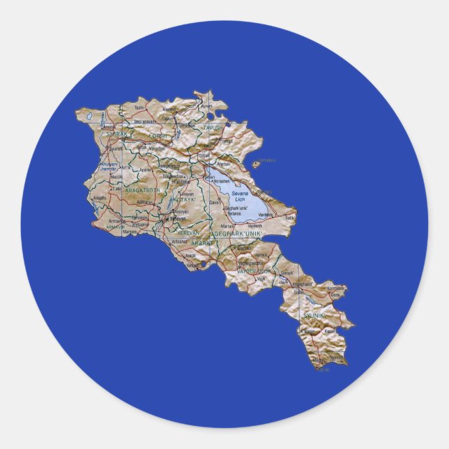 Armenia Map Sticker (Vorderseite)