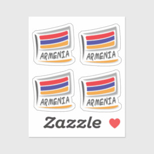 Armenia Pride X Flag Aufkleber