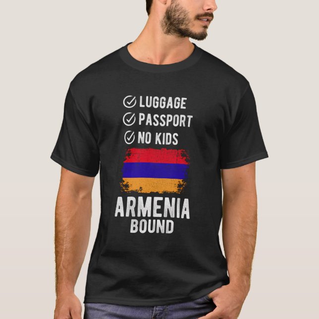 Armenia Souvenir Reise Urlaub Armenien T-Shirt (Vorderseite)