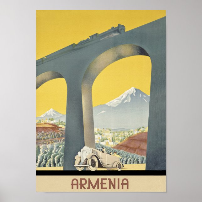 Armenia Vintage Reiseplakat Poster (Vorne)