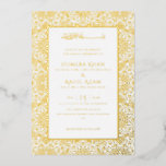 Armenian Archway Carpet Islamic Wedding Folieneinladung<br><div class="desc">Beautiful invitations and stationery for special occasions and festivals are available in both physical and digital formats. We can extend any design into matching items such as RSVP cards,  labels,  envelopes,  and more. Customization is available upon request. Looking forward to hearing from you!</div>