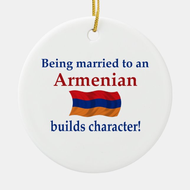 Armenian errichtet Charakter Keramikornament (Vorne)