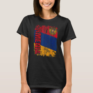 ARMENIAN FLAG Big Flag Vintage Not leidende ARMENI T-Shirt
