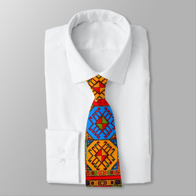 Armenian Folk Art Neck Tie Krawatte (Gebunden)